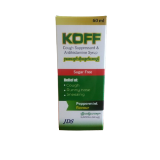 KOFF Cough Suppressant and Antihistamine Syrup 60ml